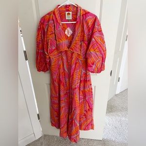 Farm Rio floral midi dress